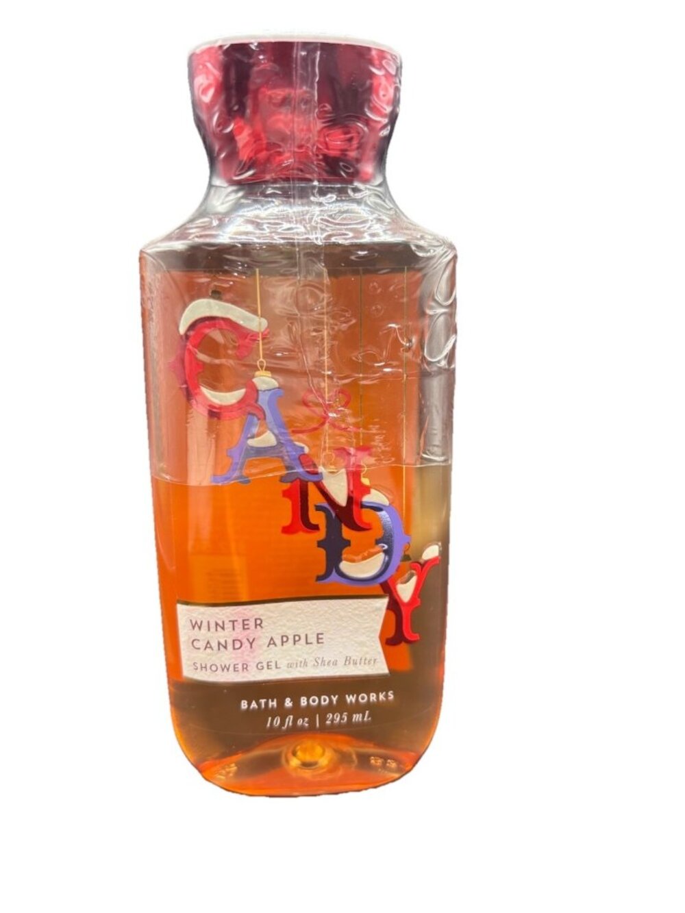 Bath & Body Works Winter Candy Apple Shower Gel Wash 10 fl oz Christmas Orange